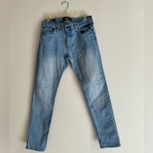 Hollister Skinny Jeans Men’s Size 30W X 30L   Mid Rise Blue Stretch Denim